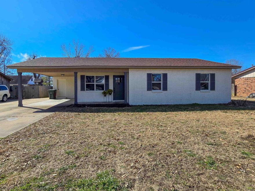 Wonderful older 3 bedroom & 2 bath home has recently been remodeled into something to amaze! It includes a formal sitting room plus and extra-large great room or is large enough to be a formal dining & great room combo, U-shaped kitchen with new appliances (including refrigerator), so much cabinet & counter spaces plus the kitchen is large enough for a cafe-style table for a breakfast nook. Good sized laundry room with cabinetry. The Primary bedroom with 2 closets and the spa-like primary bath has the WOW factor with soaker tub, large custom tile shower, extra-large vanity with loads of storage & dual sinks and a super-sized walk-in closet. 2 more cozy bedrooms plus a spacious hall bath with tile surround for the tub. Large back yard with fencing and a metal shop with electric. Covered front porch, carport with storage plus extra parking pads. Once you walk into this what looks like just a cute and quaint home will astound you as you see all the space, the top-of-the-line appliances, new lighting, cabinetry & countertops, plumbing fixtures and just SO MUCH MORE! Don't skip this one, you will missing possibly the biggest and best surprise on the market in Tyronza.