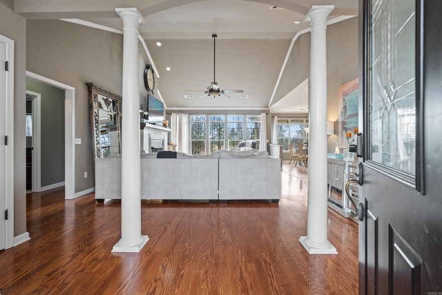 DISCOVER this exceptional one-owner home located on the golf course in Glenwood, Arkansas! This spacious 3-bedroom, 2.5 bathhome offers a split floor plan with large primary suite featuring a generous walk-in closet. Enjoy multiple living areas, including a bonusroom and an additional room over the garage, perfect for a game room, movie room, or extra living space. The home offers modernupdates, including a new roof (2023) and a new HVAC system (2023). Other highlights include a large laundry room, a double garage,and a gas fireplace. High-speed fiber-optic internet is available, and with no restrictions, this property is a great option for a family homeor investment opportunity. Enjoy golf course living with plenty of space and comfort-schedule your showing today!