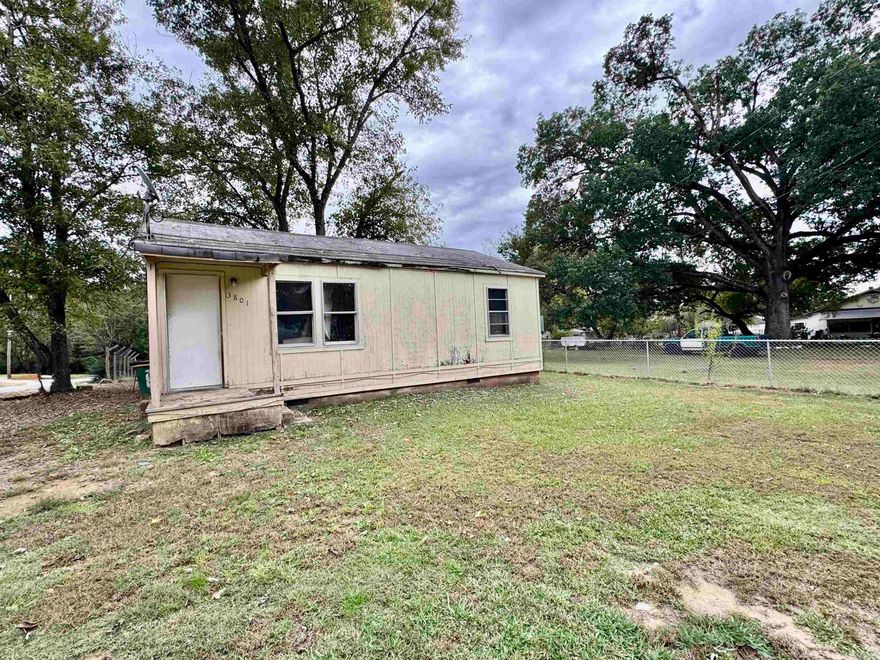Great Investor opportunity. This two bedroom, 1 bath home is ready to be rehabbed. This property is being sold "as is" with no seller property disclosure. Storage building. The property line goes back further than what's fenced in. Agent see showing remarks.