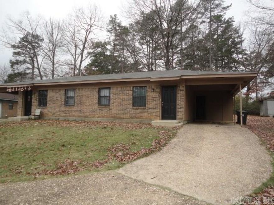 Nice one level brick duplex has 6" walls for low utility bills! Newer Roof, Hardwood Vinyl Plank Floors and Paint! Refrigerator and stove included! Large Separate Laundry Room has room for freezer or storage.  Central Heat and Air! Carport too.  Landlord mows the yard! Available now! Rent is $550/mo - 1 year lease. Deposit is $550. Will consider a small pet. Pet fee is $25/mo.