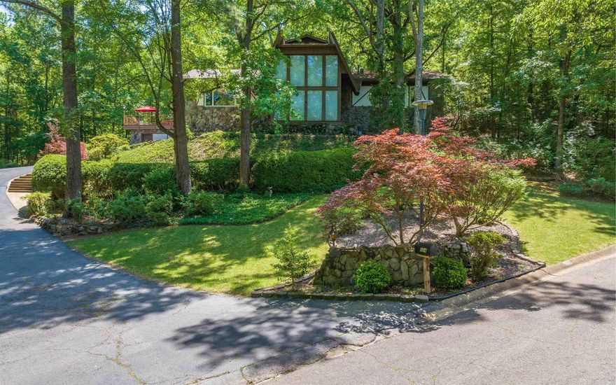 Want to be on an almost 2 acre Eastgate estate in this beautiful Hot Springs neighborhood of Lakeside School District? This spacious home is secluded on a hilltop overlooking a large wooded lot with flowing creek and level, potential spot for a future pool and/or pickle ball court! TWO main suites plus 3 additional bedrooms! The vaulted grand entry with huge front windows and a curved, wooden stairway leads to multiple mulit-use spaces! Need an office, game room, workout room? 2 washers/dryers and significant storage throughout the house! Spacious kitchen and dining rooms lead to wrought iron fenced roof-top deck with decked cowboy pool! Features a 2-car garage and a separate one-car garage with Tesla charging station! Enjoy a fabulous nature walk right from your own back door! Minutes to major commerce such as restaurants, shopping, medical, etc. but yet the feel of being nestled in the woods! Brand New Energy efficient windows and new wood siding on the front entrance! In person tours available for pre-qualified interested buyers.