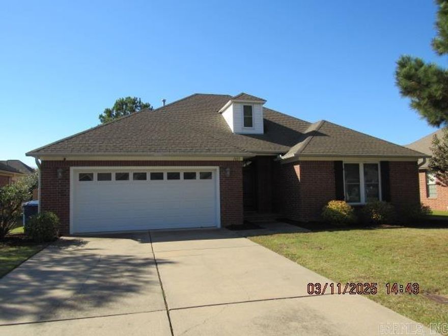 Well-maintained 3-bedroom home located in West Conway! Stained concrete floors throughout with carpet in the bedrooms, oversized guest rooms, 2-inch blinds throughout, spacious primary suite with oversized walk-in closet, separate jet tub & shower and dual vanities, granite countertops in the kitchen, stainless appliances including refrigerator, separate laundry room with washer & dryer provided, 2-car garage, fully fenced yard with large patio for entertaining, and more! Lawn Care Included!!! Available Now. Small pet negotiable with a non-refundable pet fee. ***PLEASE NOTE WE DO NOT ADVERTISE ON CRAIGSLIST OR FACEBOOK MARKETPLACE. ANY LISTING OF OURS SEEN THERE IS A SCAM!!!***