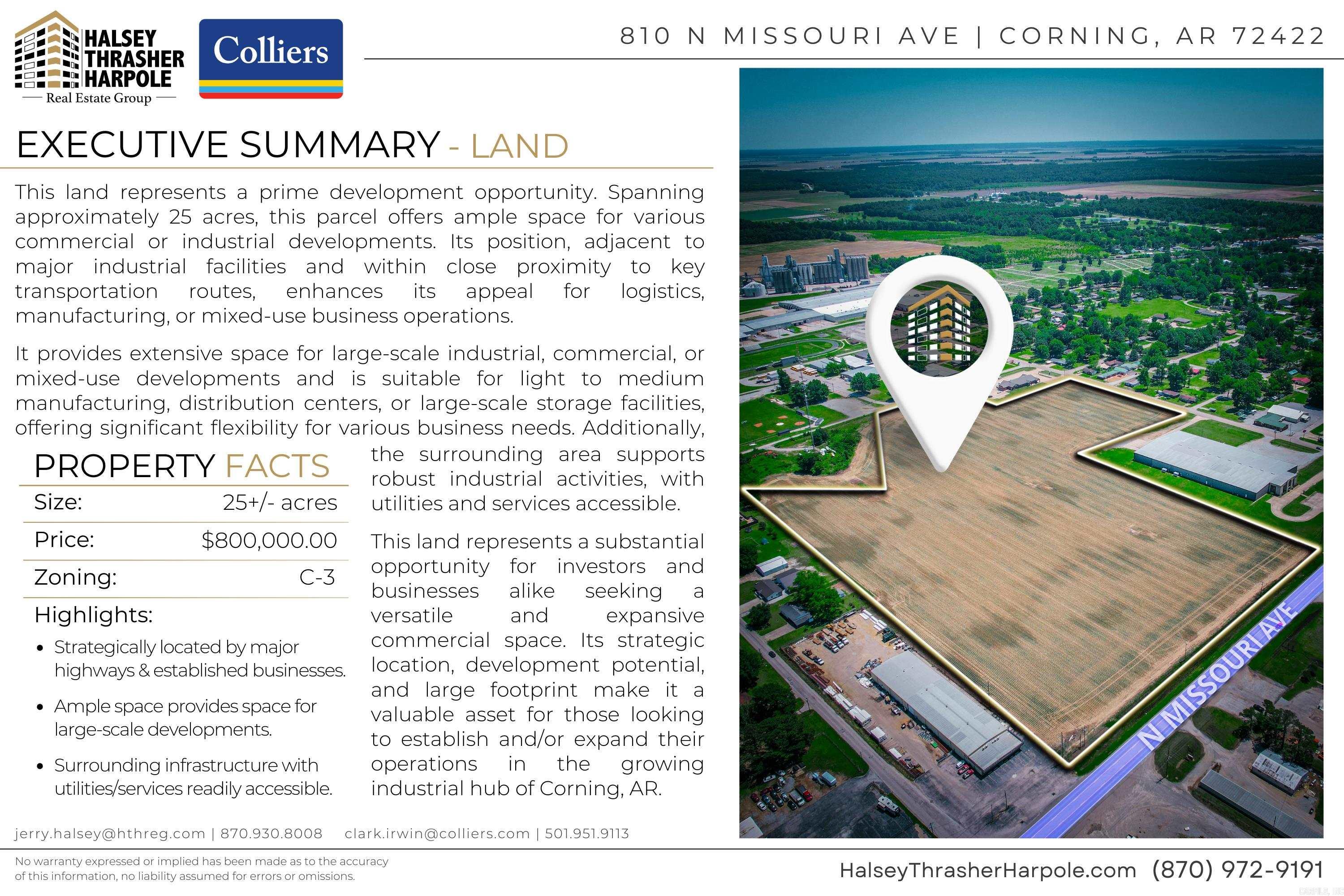 Not in Subdivision - Commercial Sale