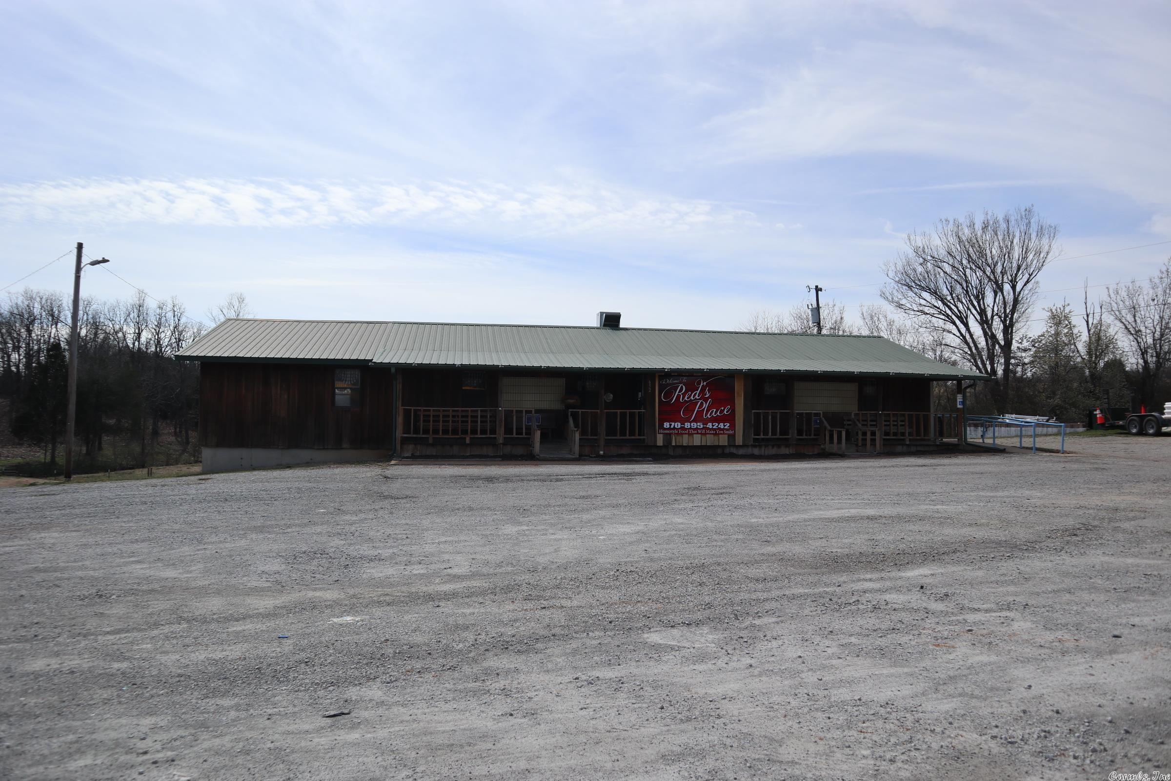 COMMERCIAL BUSINESS AND PROPERTY FOR SALE IN SALEM AR Property is located at 652 Hwy 62 W, Salem, AR. This is a local restaurant located on a major US highway. It is a turn key operation. It includes tables, chairs, cash register, fryers, refrigerators, appliances, ice machine, grills, broiler, buffet table,Ā dishes, pots, pans and numerous other items to start you business. The building has over 2,800 sq. ft. of area with large dining area, second dining area for private meetings, large kitchen and preparation room. Also includes small living area in the partial basement. It includes approx. 1.21 acres with plenty of parking spaces. You will not find a better location for this type of business.