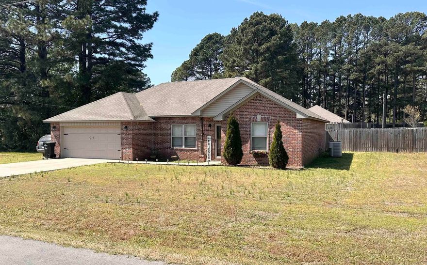 It's in town, with all the conveniences, but without the sounds of town, where you can hear mother nature at night. This home is move-in ready and will qualify for RD, FHA, VA, and Conventional loans. Enjoys summers with the above ground pool and deck built-to fit. The living room, kitchen, and dining area are all opened up for fresh breath and relaxing. Split floor plan with a spacious master bedroom.