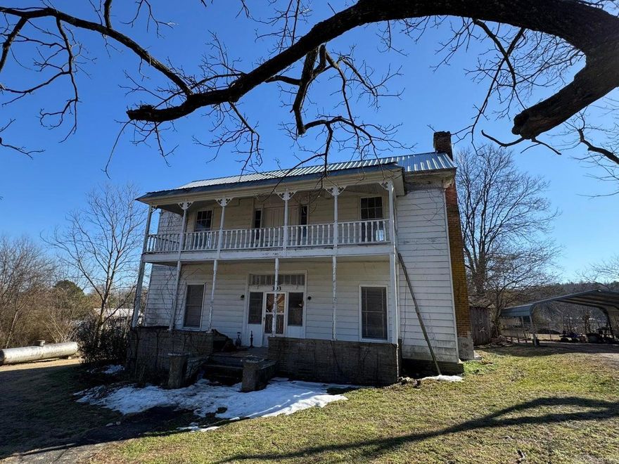 Step into a piece of Arkansas history with this truly iconic Coger house built in 1870 by Polk Jones in Evening Shade, Arkansas, made famous by the Burt Reynolds series. Offering 2,068 sq ft and set on over an acre, this property is overflowing with character, charm, and endless possibilities. Original solid wood floors, wide-plank wood walls and ceilings, and timeless craftsmanship tell a story you simply can't recreate today. A new metal roof adds peace of mind while preserving the home's historic integrity. Whether envisioned as a stunning full-time residence, a weekend retreat, or a one-of-a-kind Airbnb or short-term rental, this home is a rare opportunity to own something truly unique. Surrounded by history, & small-town charm, homes like this don't come around often.