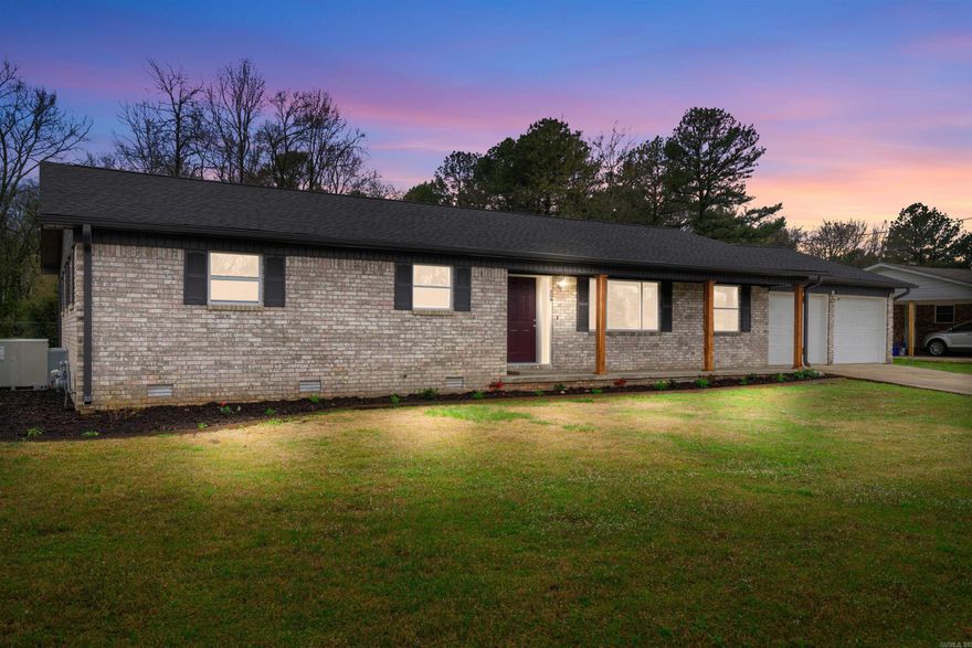 The house has been completely updated inside and out, including a new roof, windows, garage door, subfloor, LVP flooring, kitchen, bathroom, patio, AC ductwork, LED lighting, and a nice private backyard. All new appliances, including the refrigerator. The gorgeous, newly built house is close to places like Walmart, shopping centers, and restaurants. This may be your dream home and we would love to have you come and check it out. Agent/Owner.