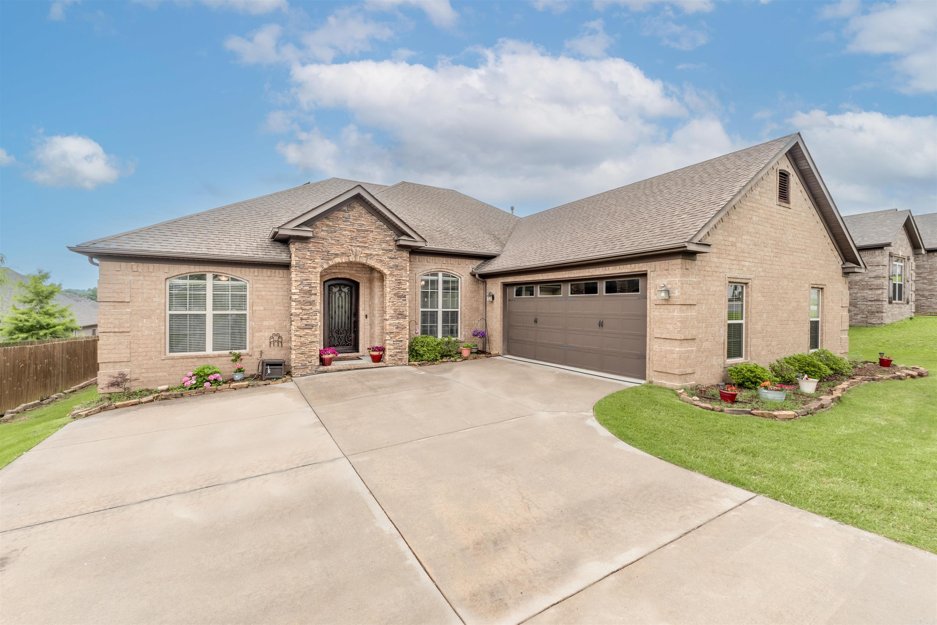 Come see this great home! Fresh paint and the solar panels will come down and a new roof added before closing. Seller will be taking the panels to their new home. Roofing materials will have a 50 year warranty that will convey to new owner! Great floor plan with the primary apart with a large bath and closet that opens to the laundry room. Open floor in the main areas. Kitchen has a wonderful lay out that has a large island for family gatherings. Breakfast area will fit a large table as well as the formal dining area. This home has 3 other bedrooms on the opposite side of the house, one could be an office. The garage is oversized and has a walkup staircase to the attic storage. Backyard has a nice, covered patio and play area for kids and or your animals. Play equipment conveys. PLEASE DO NOT TOUCH THE FISH TANK OR ATTACHMENTS TO IT.
