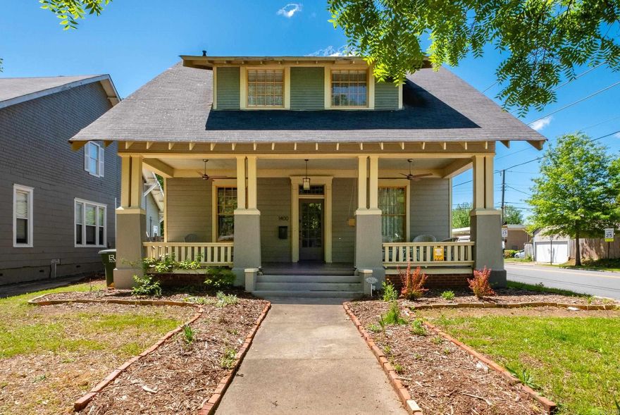 If you're searching for a place that truly feels like home in the heart of Little Rock, look no further! The Frederick A. Garrett House is a gorgeous craftsman-style historic home that was completely renovated down to the studs by the current owners. Featured on the 2018 Quapaw Quarter Tour of Homes and recipient of the 2020 QQA's Award of Merit for rehabilitation, the Garrett House has everything a historic home lover could want with the modern amenities homeowners and families are looking for. The home boasts 3 bedrooms, 2.5 baths- check out the incredible primary suite and walk-in shower- a sleeping porch overlooking a yard filled with blackberry bushes and peaches, 2 living areas and a bonus room downstairs, along with a sleek kitchen that is any home chef's dream! This property also qualifies for historic tax credits which can help with any projects you want to take on, although it's hard to think of anything this house could need! Wonderful neighbors, a front porch to watch the sunrise from with coffee in hand, and garage/workshop to boot- what more could you need in life?