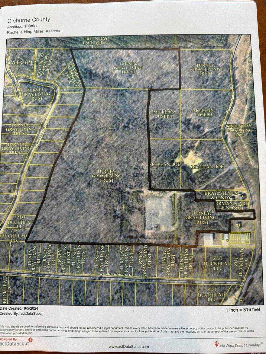 Hard to find parcels of this size in the Tannenbaum area. Almost 51 acres between Tannenbaum Road and Buckhead Road. Mineral rights do not convey.