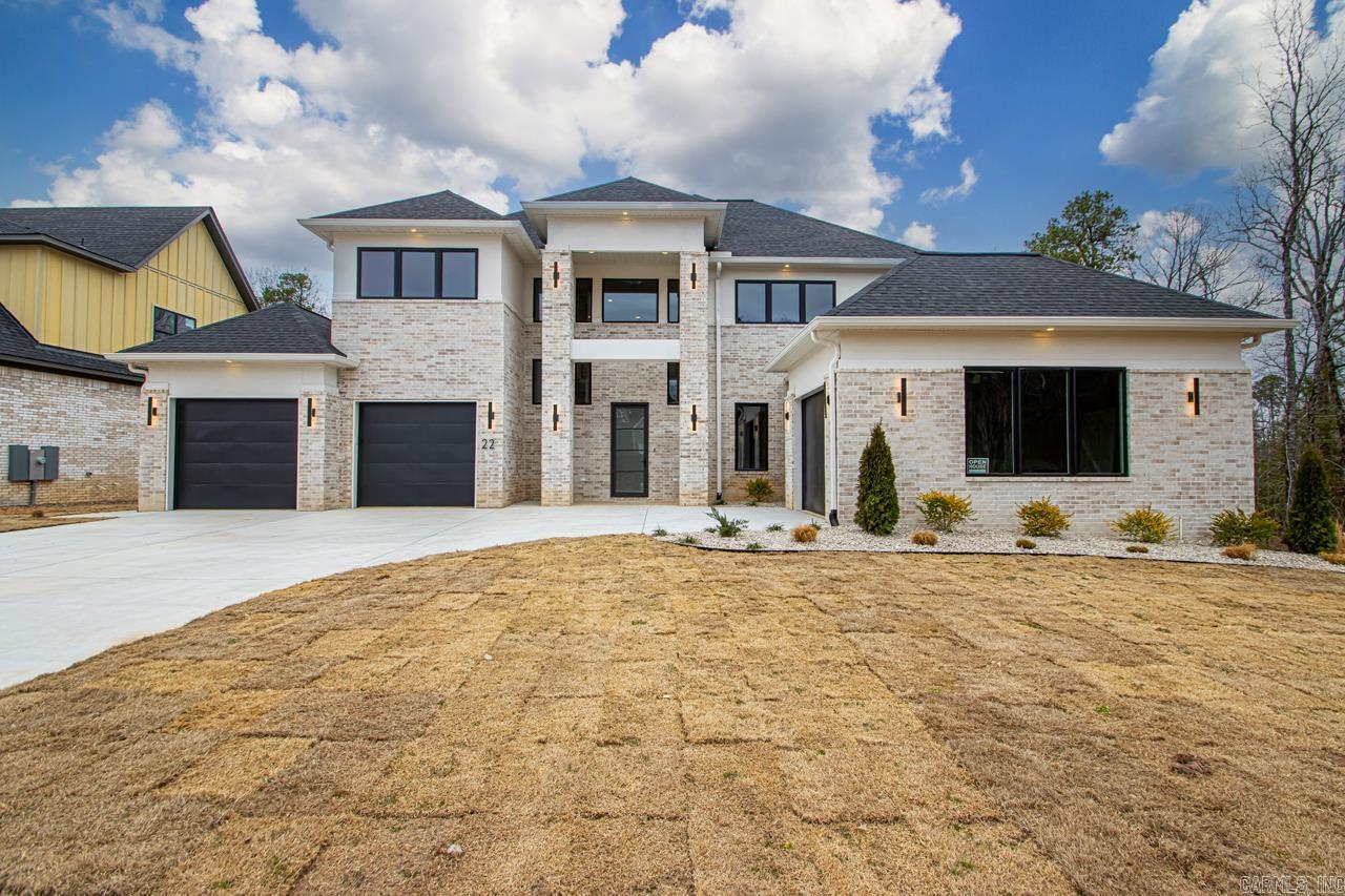Stunning new home in quiet cul-de-sac location in Chenal Valley. 3 Car garage. 4 Bedrooms, 4 1/2 Baths, Office & Bonus room. Souring ceiling heights & massive windows offer more spacious feel and abundance of natural light. Spacious living area flows into the dining area designed for formal or more casual gatherings. Gourmet kitchen w/ massive island & breakfast bar. Fabulous walk-in-pantry w/ 2nd prep station. Top-of-the-line kitchen appliances include Signature built-in French door refrigerator, gas cooktop w/6burners & griddle, double wall ovens, power steam dishwasher, ice machine & microwave. Laundry room offers additional storage. Back entry/ mudroom with custom lockers. Incredible primary suite w/ expansive walk -in closet includes stack washer/dryer. Customized lighting in primary bath w/soaking tub & walk-in shower. 2nd Bedroom & 2nd full bath downstairs separated from primary BR. Office on main level. Upstairs features 3rd Bedroom w/en-suite bath, 4th Bedroom, 4th full bath + tremendous bonus room with wet bar. Walk-in attic storage. Generous size covered porch w/ built-in grill. Ideal level play yard. You will appreciate the impeccable craftsmanship in this home.