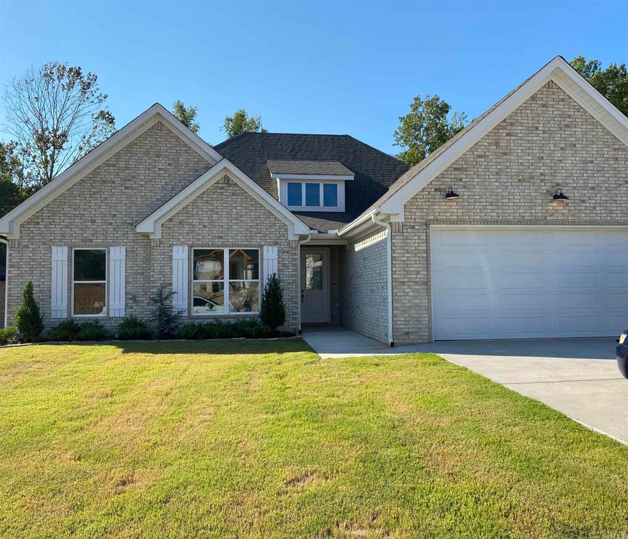 Don't miss this beautiful new construction home, located in Haskell's newest development. As you walk through the front door you are greeted with lots of natural light as well as a gorgeous tiled fireplace. This home offers an open concept kitchen and living room. Tall ceilings throughout gives this home an open and airy feel. Beautiful lux vinyl plank flooring in living room, kitchen and primary bedroom. Carpet in the other bedrooms. Designer tile pattern tile in laundry room. Other features: granite counter tops throughout, SS appliances (gas range), wall oven and microwave combo, large walk-in pantry, huge primary walk-in closet, large tiled walk-in shower, tankless water heater and fully fenced private back yard. Schedule your private showing today!!