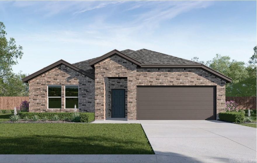 Lovely Logan plan in Wolfsbridge at Cabot, located in Cabot, Arkansas! These new construction homes feature modern finishes for comfortable living! Each home has LVP flooring and carpet. In the kitchen and bathrooms, you’ll find beautiful quartz countertops. The primary bathroom features a walk-in shower and a quartz vanity!  Each home will have 4-sides brick with Hardie® siding per plan. These homes come with a programmable thermostat! 10-year limited Homebuyer’s Warranty! Photos may be stock photos, representative of plan only and may vary as built. Annual taxes is an estimate.  HOA is $375 with a $75 Transfer fee.