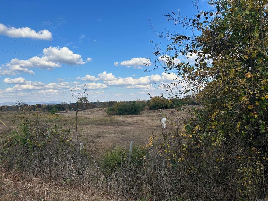 Rare find.  10 Acres on Highway 375 East going toward Shady Lake and the mountain trails.  This acreage has electricity, and city water at the road, some barns and buildings are on the property. County property.  No restrictions.