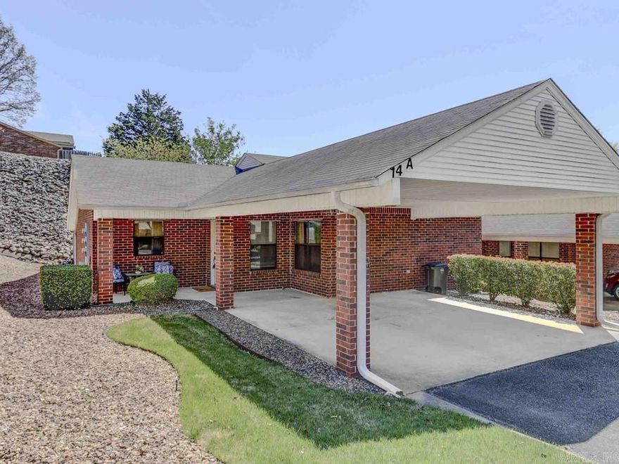 Impeccably maintained and centrally located, The Oaks Subdivision will be a sure fit for anyone seeking low maintenance living just minutes away from all the amenities Hot Springs has to offer. Vaulted ceiling provides a spacious feel to the living/dining area which opens to the heated and cooled, 250 sf four-seasons room (not included in sq footage). What a great place to relax! Decorative electric fireplace for cozy warmth in winter. Many updates.  Come see...