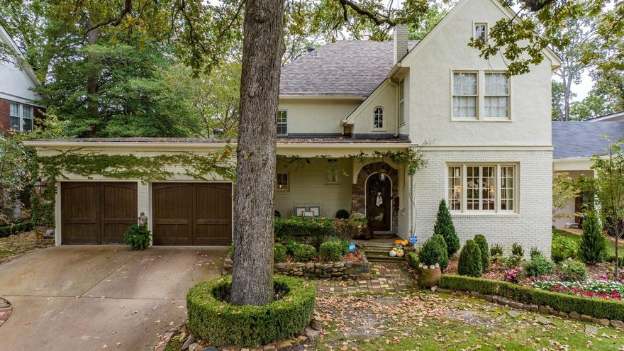 Beautiful Heights home in wonderful condition!  This home sits on a 75 foot wide lot allowing room for a 2 car garage (office or workout room behind) as well as an expansive turfed flat backyard for pets or play!  Owners added an amazing covered back porch with charming brick floor & heaters to enjoy this fantastic back yard. When entering the home, you are greeted by a covered front porch, gas lanterns & a charming arched wood front door - original to the home!  Beautiful living room with fireplace adjoins the dining room, all with tons of natural light!  In the back there is a very large family room that is open to the kitchen.  Gorgeous custom bookshelves align either side of the wood burning fireplace. 2 mahogany paned custom french doors lead to back patio. Kitchen has very nice appliances:  double wall ovens, gas stove, built in fridge, ice machine & two sinks. There is a perfect breakfast space with bookshelves. Nice half bath in the pantry hallway near the garage entrance. Upstairs are four bedrooms.  Primary bed has 2 closets and bath has shower, tub ,and 2 vanities. 3 other generous bedrooms, 2 two full baths & laundry are all up. New roof in 2021.  Hardwoods throughout!!