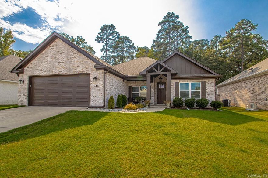 "BUYERS FINANCING FELL THROUGH" What a find! All brick stylish home with open floor plan that features functional living space. Wonderful natural light. After entering you will see the open concept connecting the living, kitchen & dining areas! The modern kitchen is awesome with large center island roomy enough for 4 barstools with Fabulous leathered granite, vinyl plank flooring, large pantry and ample storage space! Primary bedroom is a private retreat with bathroom having huge walk in shower & large closet. Guest bed & bath on same side. The other two bedrooms are on the other side with a full bath. You will also find an office or additional sitting area, laundry room, two car garage and ample room in the fully fenced back yard. Wait until you see the screened in porch with all the possibilities!! Agents see remarks!!