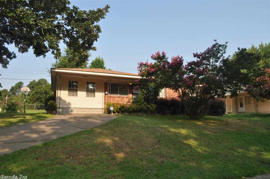 Nice home with 2 living areas, kitchen with lots of cabinets plus pantry! Double closets in one bedroom, beautiful hardwood floors, hall bath updated with tile floors, pedestal sink, new fixtures, roof about 1 yr. old, H/A approx. 7 yrs, stove approx. 4 yrs., hot water heater approx. 10! Great Layout! Sq. Ft. approx. measuring encouraged.