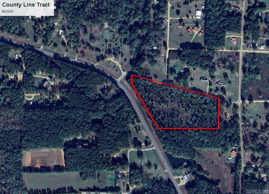 The ‘County Line Tract’ (#03019-03844) is a 12.37-acre tract located on the west side of Calhoun County just west of the Locust Bayou Community and about ¾ mile east of the Ouachita County line.  Located less than three miles from the bustling Highland Industrial Park, the property has great residential potential with ‘elbow’ room to spare!  The property has nearly 1,200 feet of frontage on Calhoun 272, a paved county road.