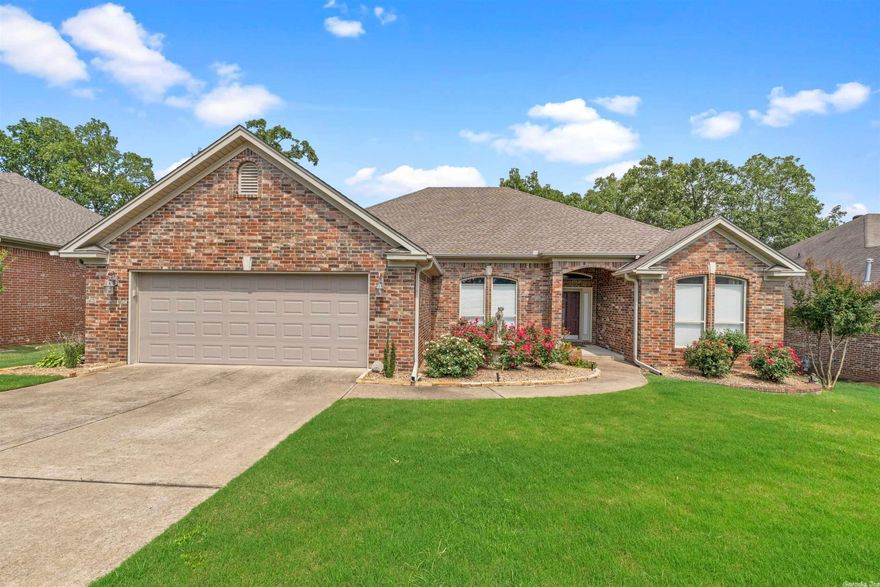 GORGEOUS HOME in Glenn Hills area of Sherwood is absolutely MOVE-IN READY!!!! This 3 bedroom, 2 bathroom home with dining area AND a designated office has it all! The welcoming landscape that's already in place allows you to see the love and care that has been provided at this property! Upon entering the home you are greeted with warm tones, hardwood floors and tall ceilings! The split floor plan is the perfect set-up for everyone to have their own space! The dining area that is open to the living room sets the tone for entertaining! The tall ceilings are carried into the bright cheerful eat-in kitchen which also has a breakfast bar! Tucked around the corner for privacy is the LARGE primary suite that is INCREDIBLE!! The primary bedroom is able to support very large furniture while still maintaining an open feel! But the showstopper is the suite's bathroom! With separate tub and shower, huge walk-in closet AND counter height double vanity...what's not to love? On the other side of the home are 2 additional bedrooms and spacious hall bath! Also on this hallway is the designated home office! Just off of the kitchen is a beautiful outdoor entertaining space! SEE TODAY!!!