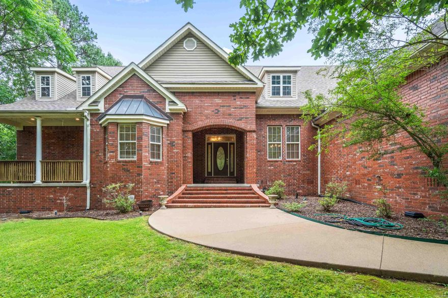 CHECK OUT THIS ELEGANT HOME FOR A LARGE FAMILY, FREQUENT GUESTS, OR MULTI-GENERATIONAL QUARTERS!   This beautifully maintained home is situated at the end of a cul de sac and offers Formal and Casual Living and Dining Areas with two fireplaces, a Cook's Dream Kitchen with an abundance of cabinetry, gas cooktop, SS oven, microwave & refrigerator and a large Pantry; the Master Suite is huge and there are an additional 3 bedrooms and 2.5 baths all on the Main Level.  Upstairs is another Master Suite + 1 Guest Bedroom and an Office area.  The entire home is protected from power outages with a whole-house generator!  Near the family rooms, there is access to a nice sized covered porch leading to a level, fenced back yard with a great play area for children and/or pets.  In addition to the oversized 3 CAR GARAGE, there is a workshop area in the basement with access from the outside.  Location, Location, Location - this property is less than 1 mile from Lakeside Schools, HS Country Club, Health Services & Amenities!