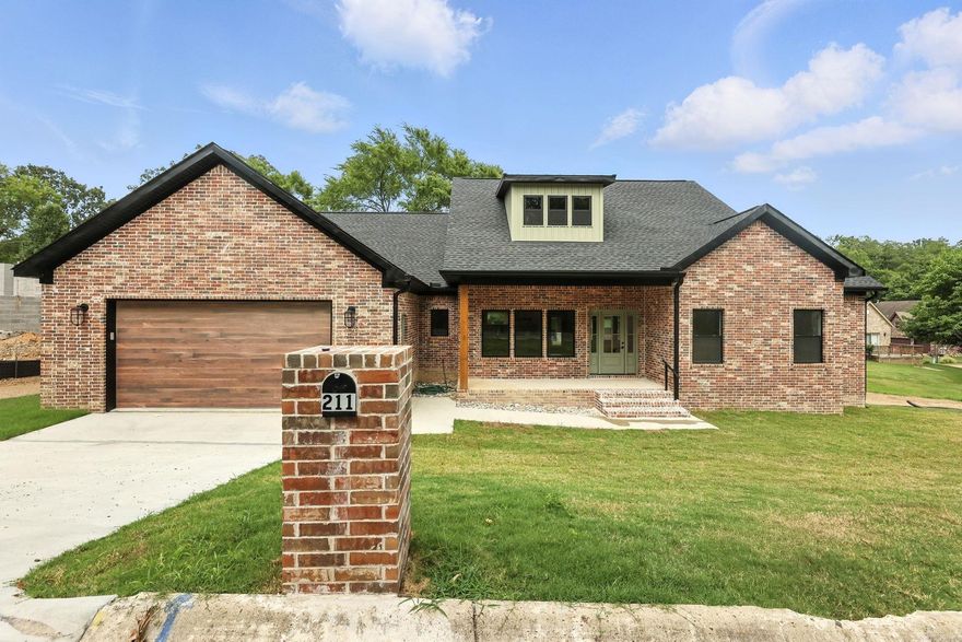 Welcome home to this show-stopping new construction in the highly sought-after Hills Subdivision! This 3-bedroom, 2.5-bathroom home is designed to impress with its beautiful brick exterior and inviting covered front and back porches perfect for enjoying peaceful mornings and relaxing evenings. Step inside to a thoughtfully designed split floor plan featuring tray ceilings that add a touch of elegance and spaciousness. The kitchen is a dream, boasting gorgeous quartz countertops and a walk-in pantry for ample storage. The primary suite is a private retreat, offering a luxurious ensuite bath and a large walk-in closet. Located just minutes from Lakeside Schools, this home offers both convenience and style in a prime location. Don't miss your chance to own this stunning new build. Schedule your showing today!