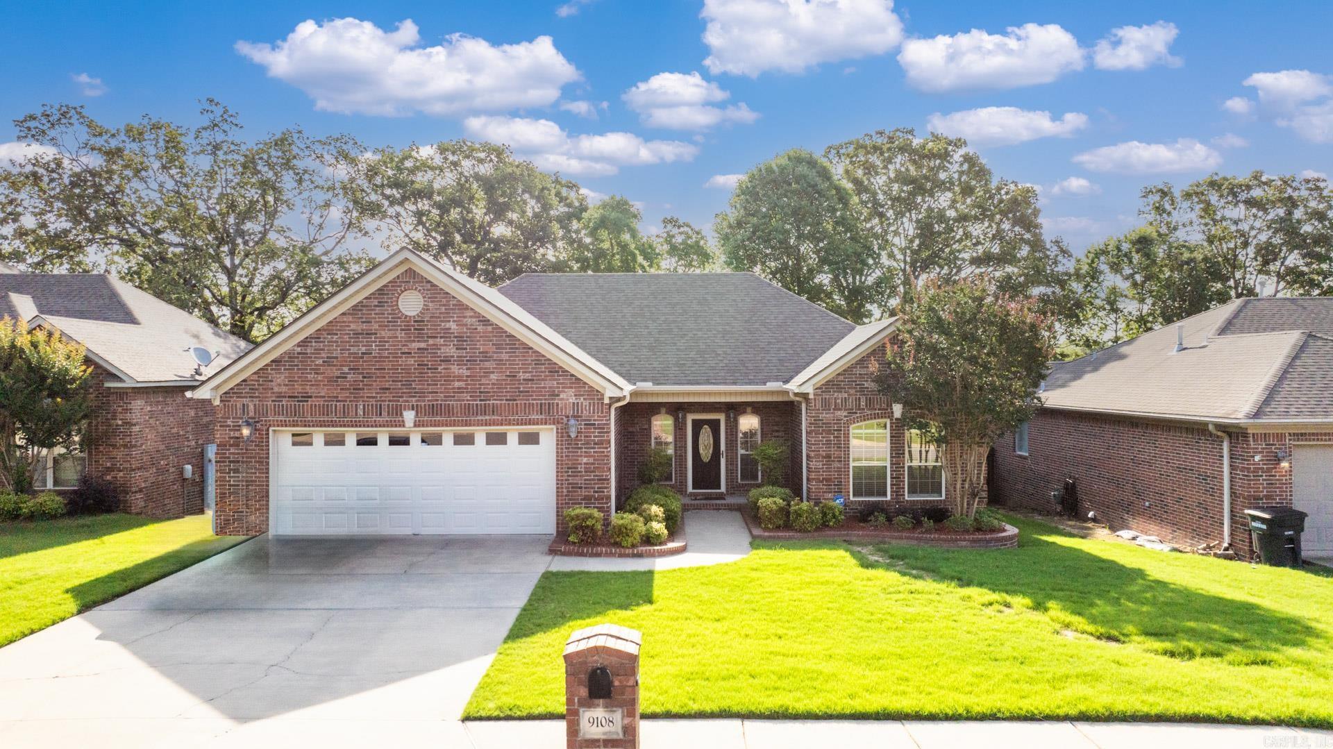 Nestled in a quaint neighborhood,this well-maintained,one-owner residence stands as a testament to timeless elegance & meticulous care.Crafted from enduring brick,its faƧade exudes a sense of solidity & charm,accentuated by a cozy front porch overlooking the bricked lined landscaping equipted w/a sprinkler system.As you step inside,you're greeted by an airy,open floor plan that seamlessly connects the living spaces.The heart of the home is a spacious dining area,bathed in natural light pouring through large windows & Adjoining it,the kitchen boasts of SS appliances & a convenient pantry.Tucked away for privacy,the master suite beckons with its serene ambiance.The highlight is undoubtedly the gorgeous master bath,a sanctuary of relaxation w/a double vanity,luxurious soaking tub,separate glass-enclosed shower & A vast walk-in closet providing abundant storage space.Practicality meets convenience in every corner of this home.The laundry room is equipped w/a built-in ironing board,while the garage is outfitted w/cabinetry offering a clutter-free haven for tools & equipment.Additional storage needs are met by a 10x12 outside storage unit. A Must See!