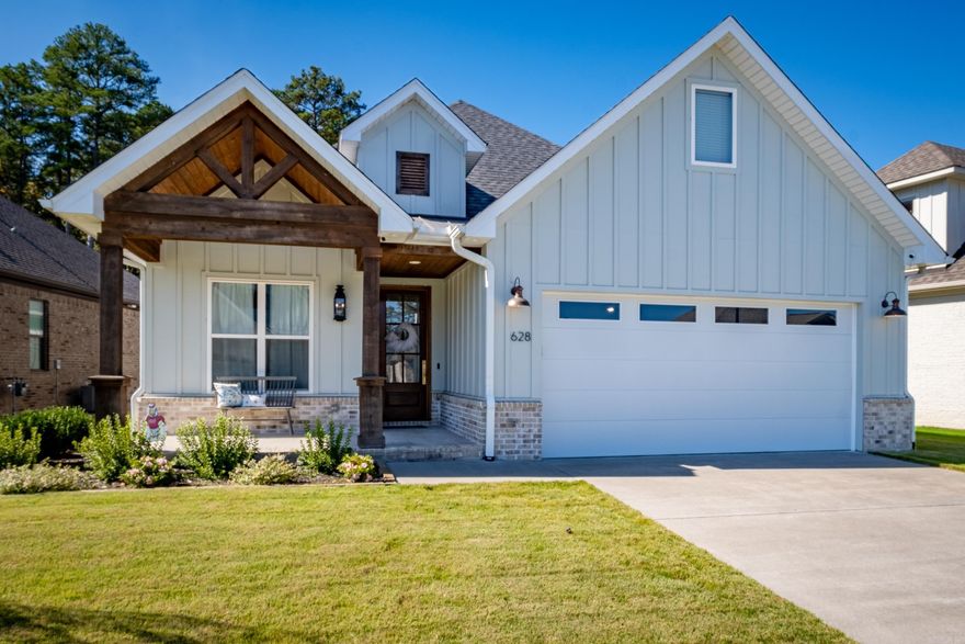 This stunning custom built home is in the much sought after Wildwood Place neighborhood located within walking distance to Wildwood for the Arts. The gourmet kitchen is a chef's dream with a large island and seating for four. The dining room/office is located at the front of the home with a closet. The open floor plan with a large living area and gas log fireplace has amazing views of the forest behind the beautiful backyard. Downstairs includes a large primary bedroom with a spa-inspired bath that includes a soaker tub, separate shower and a spacious walk in closet. Laundry, mudroom and half bath are nearby. Upstairs includes two bedrooms with a separate full bath. There is a sitting area off the attic that has been finished and could be used as a playroom, game room, extra storage or additional bedroom (no closet). This friendly neighborhood has amenities that include a neighborhood pool and park.