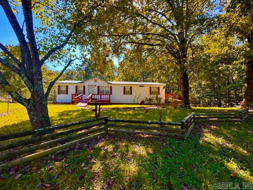 Welcome to the market this well maintained 3 bedroom 2 bathroom house on 1.63 acres m/l. Home has had many updates. It has a brand new roof, Heat and air unit was replaced just a couple years ago. There is a front porch and front yard with beautiful landscaping. On the back of the house is a large back deck and a fenced in private yard to sit and enjoy looking into the woods in the back and watching the animals. This property is only a few minutes away from everything Mountain View has to offer. The golf course is only an minute or two away. The White River and Sylamore Creek and hiking trails are just down the road as well as the Ozark Folk Center State Park and The Court house Square where you will find music on the square as well as great restaurants and shopping. Whether you are needing a place to raise your family or a getaway house this could be the one for you.