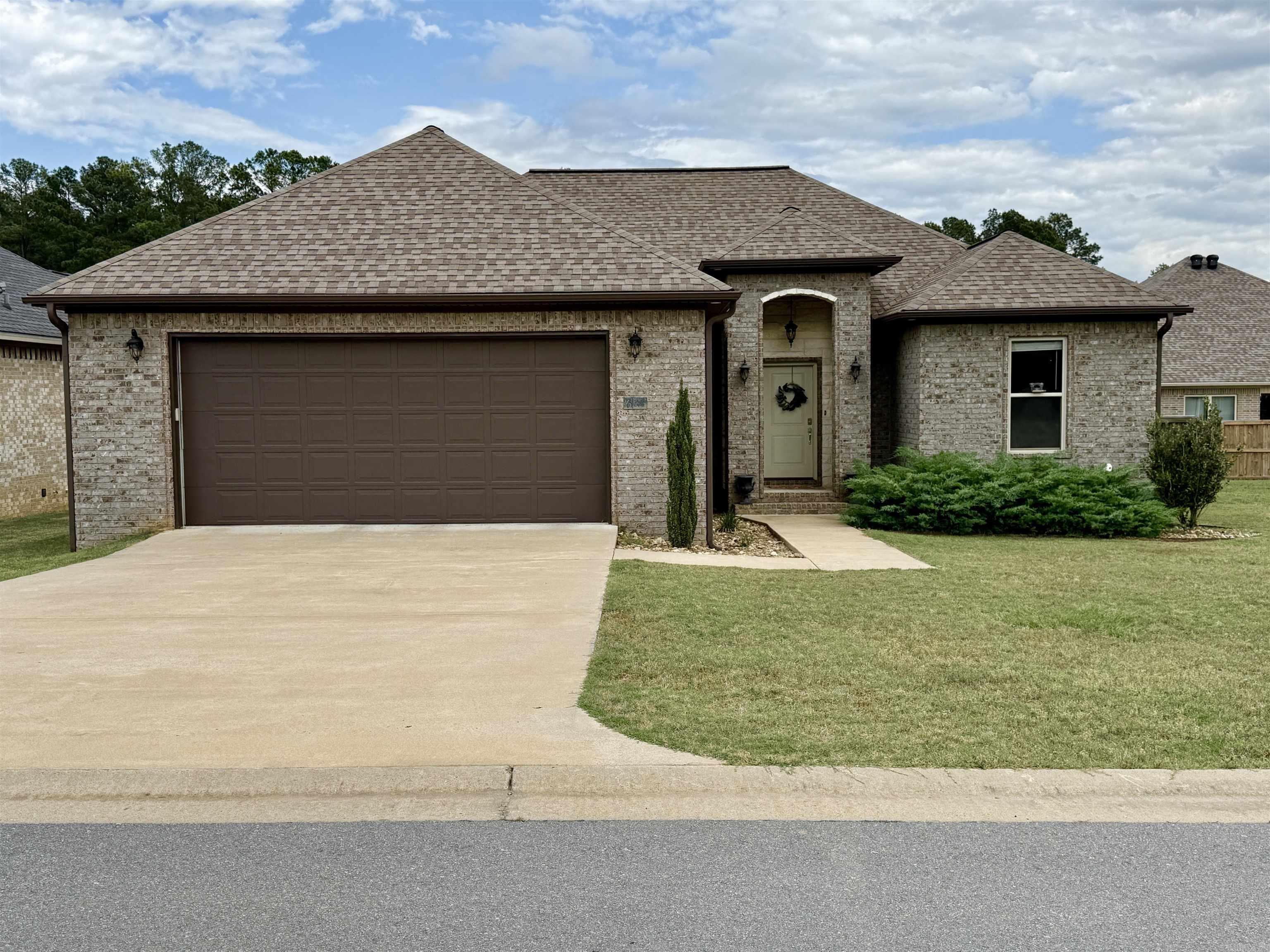Welcome to 6 Sayde Lane in the beautiful gated community of Legacy Pointe Subdivision. This charming 4 bedroom, 2 bath home has an open kitchen/ living concept with vaulted ceilings. Wonderful craftsmanship in the details of this home. Master bedroom is large with his/her walk-in closets. Master bath is luxurious with a soaker tub, tiled walk in shower, double vanity, and separate water closet. Luxury vinyl plank throughout the house. Large kitchen with walk in pantry and lots of counter space, with a breakfast bar. Nice laundry room with cubbies as you come in from the spacious two car garage. Enjoy sitting outside on the covered back porch with the privacy of the wooden fence in the backyard. Pretty landscaping invites you to the front door. Schedule a tour of this home today.