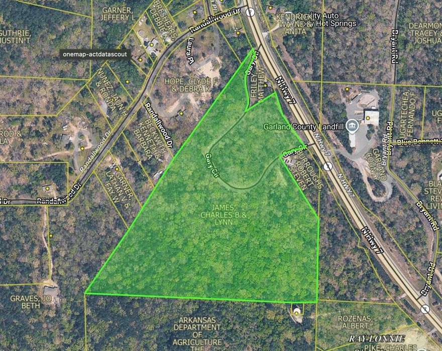 Premier investment opportunity in Hot Springs featuring 25.78 acres directly on high-traffic Highway 7 North. This prime commercial and residential development tract offers exceptional visibility, strong traffic exposure, and unlimited potential in one of Hot Springs’ fastest-growing corridors. Conveniently located minutes from downtown Hot Springs with quick access to the Hot Springs Bypass, allowing easy connectivity to shopping, dining, entertainment, Oaklawn, and area lakes.  Perfect for a tiny home community, short-term rental development, Airbnb investment property, RV park, glamping resort, residential subdivision, mixed-use development, or private estate. Highway frontage and easy access make this property ideal for investors, developers, and entrepreneurs seeking income-producing opportunities in the thriving Hot Springs real estate market.  Surrounded by the beauty of the Ouachita Mountains while remaining close to major attractions and tourism destinations, this versatile acreage combines lifestyle appeal with outstanding development potential. Exceptional opportunity to invest in one of Arkansas’ top vacation, residential, and investment markets.