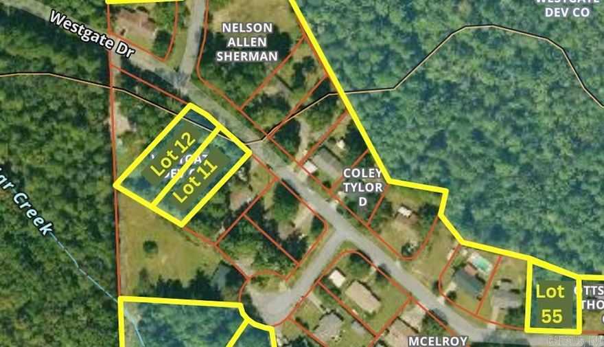 Lot 11 and 12 of Westgate Phase 1 Subdivision available for sale. Lots adjoin. These could be developed individually or left together. Site built homes only. Utilities available at road. First Electric Coop area electricity provider. Perryville city water and sewer. Fiber internet available.