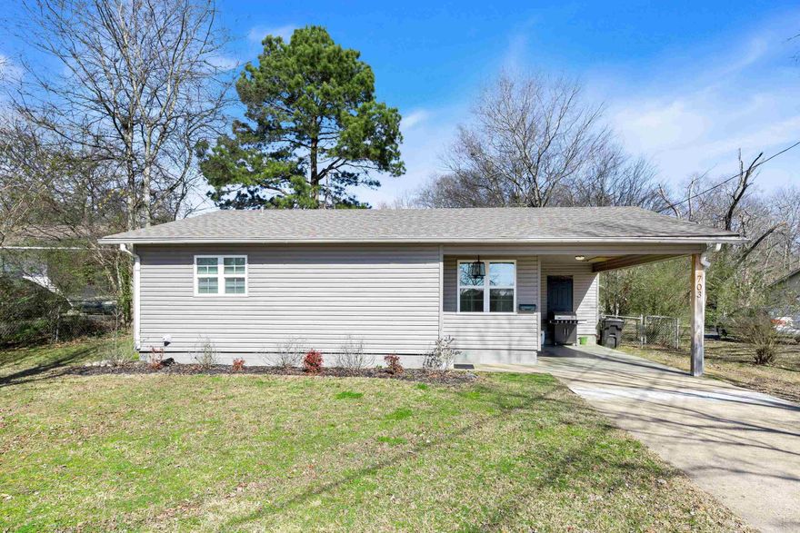 This cute downtown 2 bed 1 bath on a concrete slab could be your new home! With updates to almost every aspect of the home, the list is much larger than can be included but some updates are: beautiful granite counters, new siding, new windows, new LVP floors, HVAC, roof, plumbing, electrical and more! This one won’t be around long!