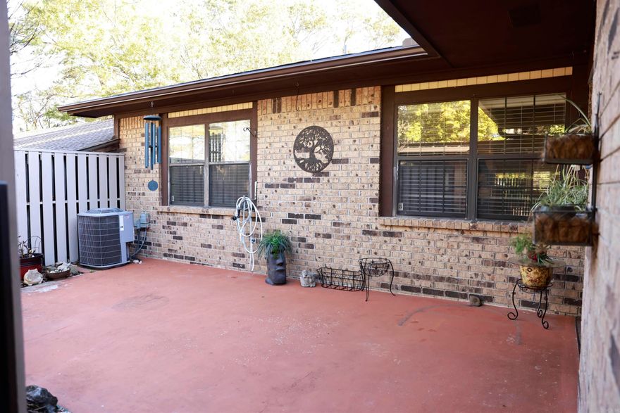 Check out this adorable 2 bedroom, 2 bathroom condo! Situated close to hospitals, restaurants, and shopping centers, this condo provides easy access to all the amenities you need. Two covered parking spaces, private courtyard, outdoor storage, back porch that over looks a common green area, new roof, hot water heater replaced two years ago, new heat & air unit installed 3 years ago. All kitchen appliances stay. Move in ready!! Monthly HOA dues cover trash, water, landscaping and outdoor maintenance.