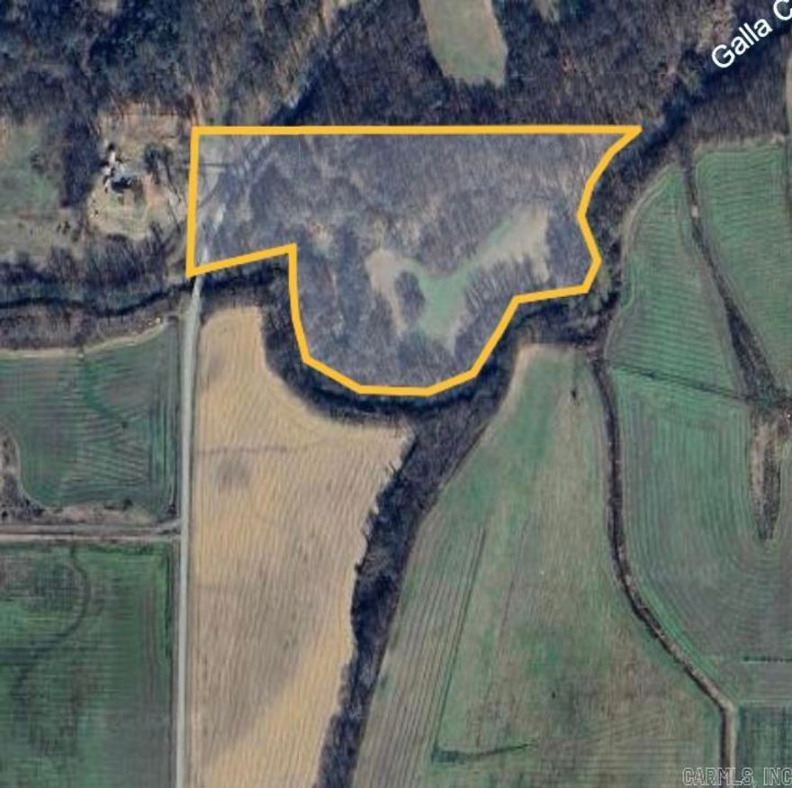 These +/- 21 acres are in a gorgeous part of Pope County. Minutes from Lake Atkins and the Arkansas River, and located on the Gala Creek, this property is ready for your new build. Actual acreage to be determined by new survey after accepted offer and price of $5,000/acre to reflect survey.