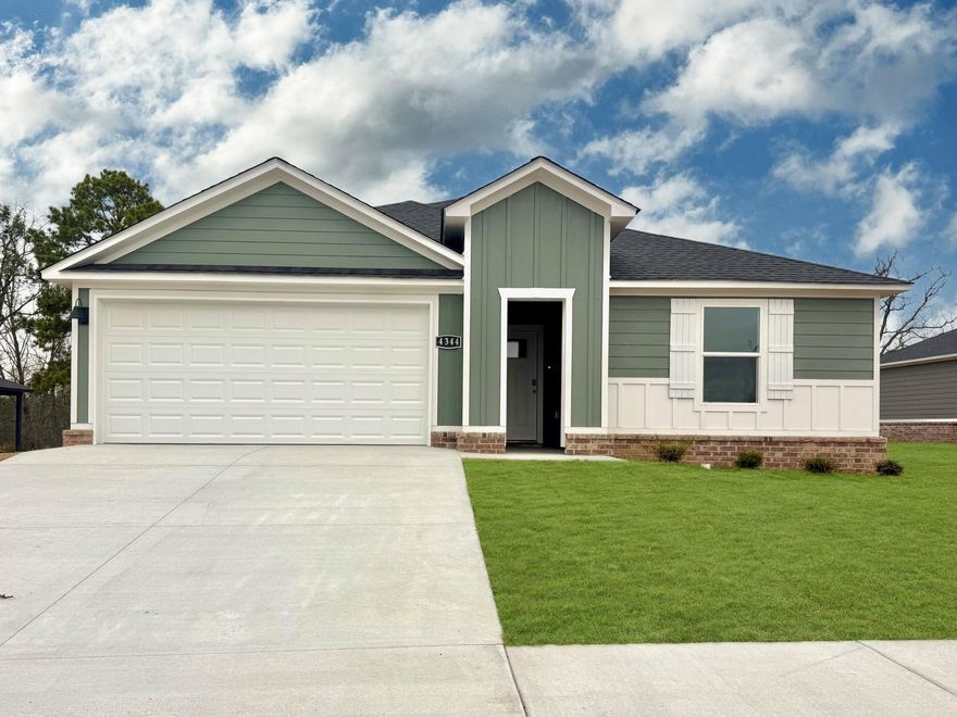 Home under construction due to be complete Spring 2025.  Representative photos only and vary as built!  The CALI Floorplan is one of our single-story floorplans featured in Kensington Place community in Bryant, Arkansas.  This spacious floor plan includes 4-bedroom, 2-bathroom, and a 2-car garage with an open concept living area, where your kitchen, living, and dining areas blend seamlessly into a space perfect for everyday living and entertaining. The kitchen features 36” cabinets, quartz countertops, and stainless-steel appliances. Fabulous open floorplan. In every bedroom you’ll have carpeted floors.  The primary bedroom has an en-suite bathroom that features a walk-in closet, dual sinks, and a walk-in shower.   Taxes TBD.  Special builder 10 year warranty.