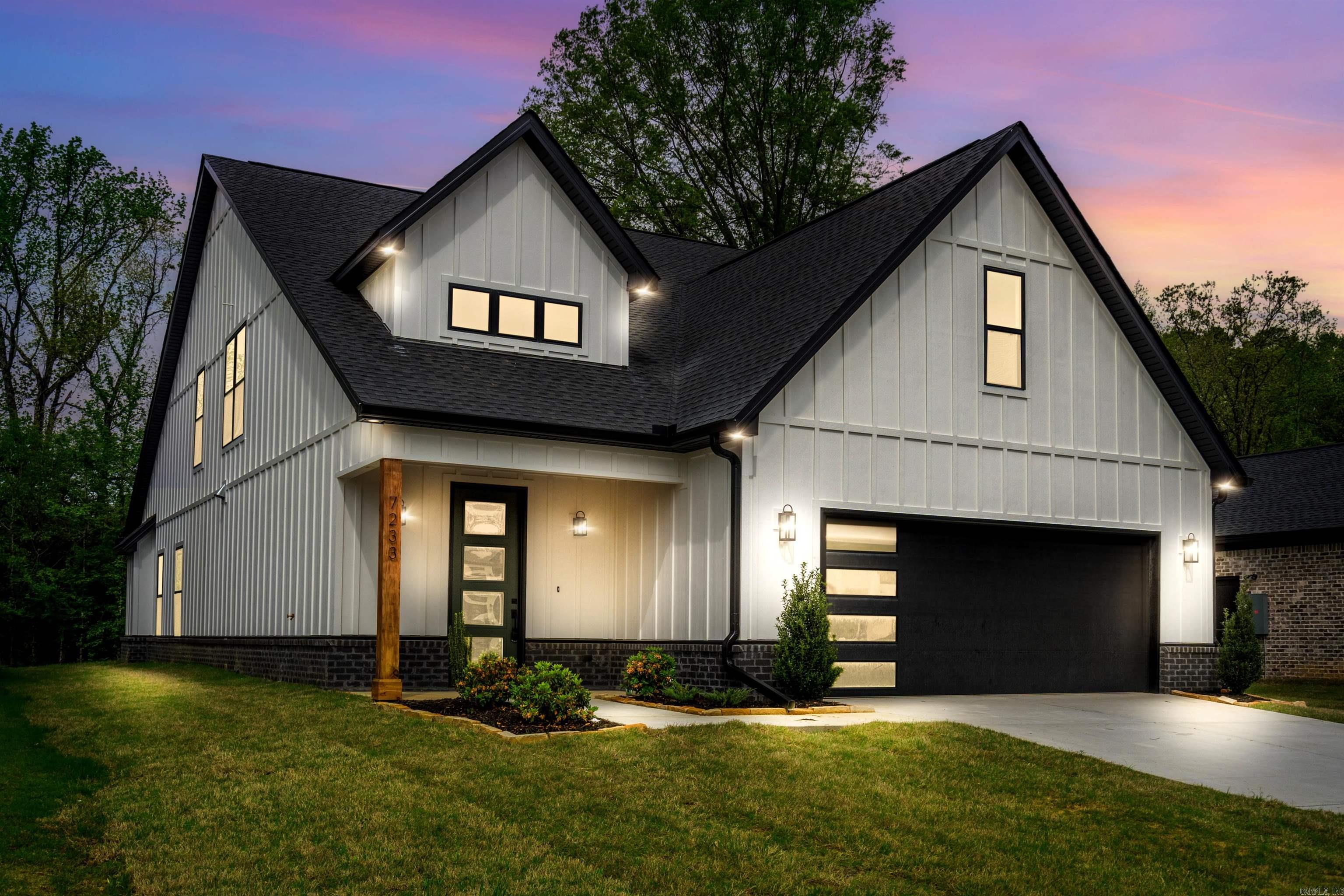Gorgeous new construction in The Woods at Hurricane Lake Estates, offering an open concept layout with 4 bedrooms, a bonus room, and a versatile flex space for an office, playroom, or craft room. Features includes a cathedral ceiling, a striking brick gas fireplace, and modern finishes throughout. The kitchen impresses with quartz countertops, a large island, and a walk-in pantry. There's a spacious laundry room with a second-floor laundry chute for added convenience. The primary suite includes double vanities, a free-standing tub, beautiful walk-in shower, and a generous closet. Sliders lead to a fully fenced backyard, with a large patio which includes a pergolaāperfect for relaxing or entertaining. No POA Dues and located near the Severn Landing entrance!