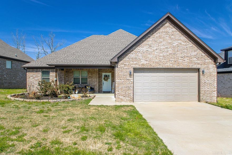 Come quickly and discover this beautifully maintained 3-bedroom, 2-bath home featuring an extra room at the front of the house with glass doors — ideal for a home office, study, or creative space. The open-concept living area is filled with natural light, complemented by fresh neutral tones and a cozy gas fireplace. The modern kitchen boasts sleek countertops, stainless steel appliances, and abundant storage, making it a joy for everyday cooking and entertaining. Flooring has been updated through out. The private primary suite offers a walk-in closet and spa-inspired bathroom.  The backyard provides a peaceful retreat with a covered patio with a ceiling fan for year-round enjoyment. A storage shed in the backyard gives you extra space to put stuff away.  It's located close to top-rated schools, shopping, dining, the Air Force Base and Camp Robinson. Perfectly located and thoughtfully designed!  Agent See Remarks!