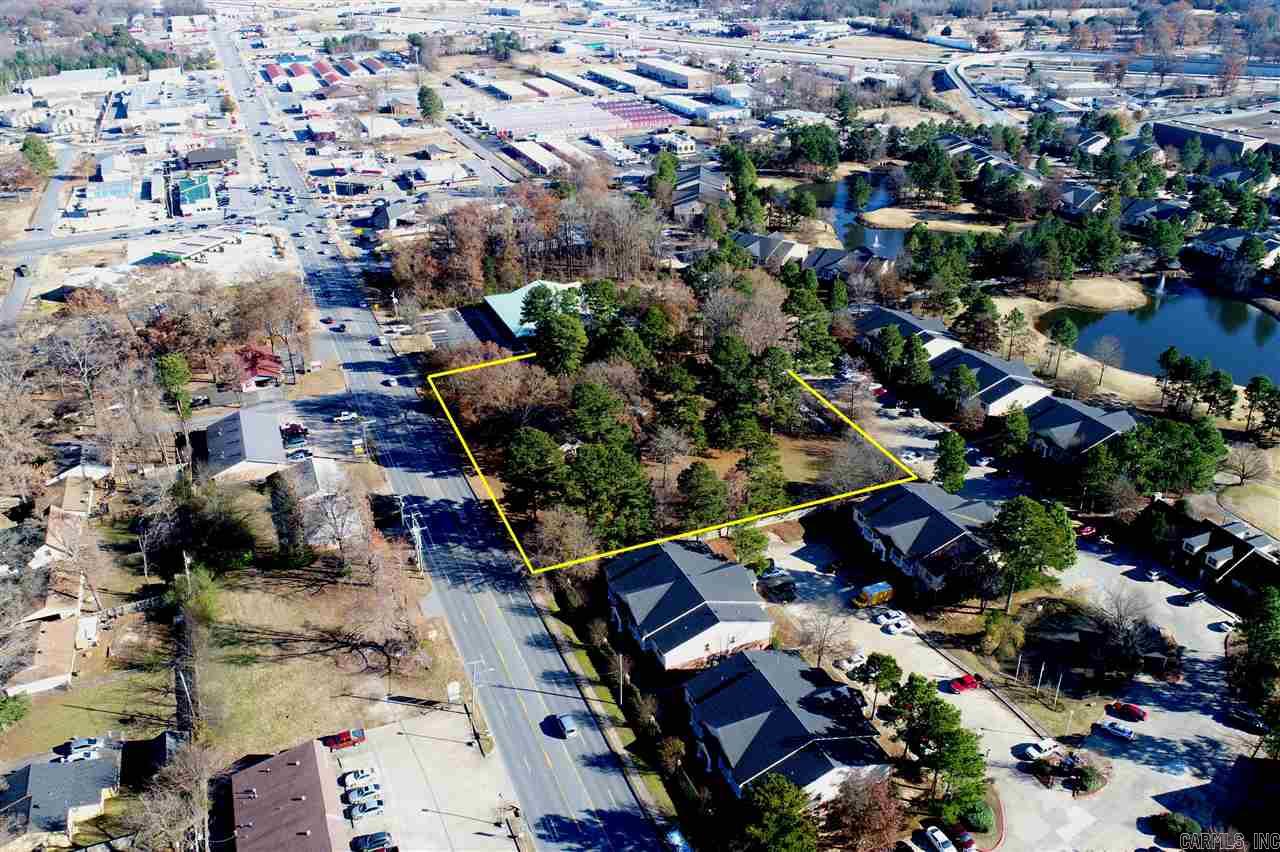 Excellent visibility! 320' Frontage on E. Kiehl. just past corner of Brockington next to SSI office. Includes 1,600 sf home & 2.17AC. Great ingress/egress along Sherwood's busiest commercial corridor. Estimated traffic count of 21,000 vpd, population 38,715 within 3 mile radius & 78,185 within 5 mile radius. Other area commercial includes new Splash car wash, Mapco, FAB&T, & Kum&Go. Site is level w/city utilities & zoned C-3 for commercial use.