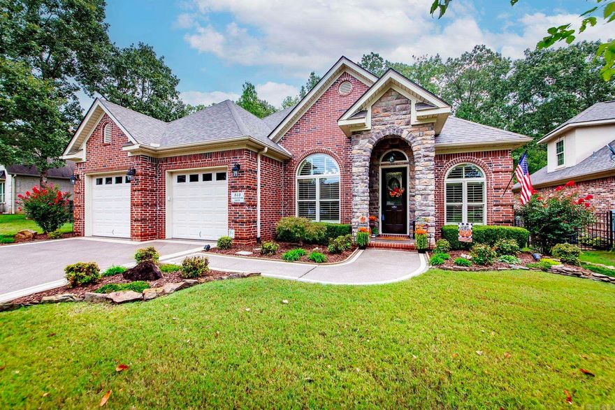 Welcome to Cobblestone-quiet comfortable neighborhood where your yard is mowed every week by the POA! Walk into a welcoming entry with private office and dining/sitting area. Then flow into the living area accented by the fireplace and fine crown molding and detail.  Plantation blinds open into the covered patio area for your morning coffee! Custom kitchen and breakfast area to embrace the cooking experiences.  Primary bedroom on main level with arched bathroom vanity and closet space. Stroll upstairs to the landing with two spacious bedrooms, full bath and a fabulous holiday storage closet. The manicured fenced yard is the focal point of comfort with easy care landscaping features. Enjoy the serene view of mother nature while watching the deer prance through the woods!  Monthly $100 POA covers yard mowing-come enjoy the simple life! Neighborhood park to enjoy as well! Average electric bill $147!!   See agent notes and docs on line for more information.