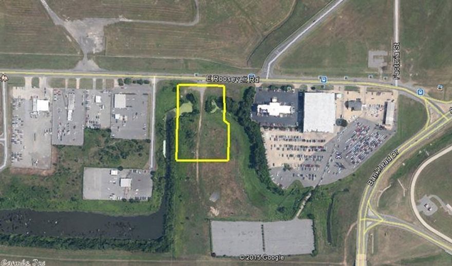 Great visibility located near the entrance of Bill and Hillary Clinton National Airport. This is the only property currently available with frontage to the airport.  The property is zoned C-4.  Great location for a hotel, convenience store and any type business requiring airport visibility and traffic.  Traffic count on Airport Road was at 110,000 in 2012 and 48,000 on I440.