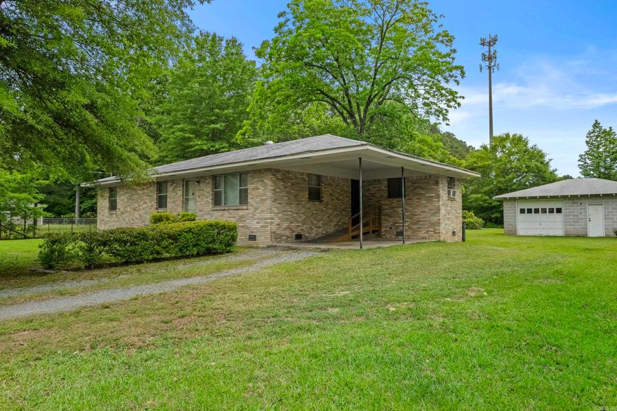Investors and First-Time Buyers, don't miss this one-owner home on 0.48 acres in Little Rock. This well built 3 bedroom home offers great potential with a 1-car carport and plenty of room to make it your own. With a little TLC, it could be a wonderful home for a single person, small family or an excellent remodel. A large cinder block garage/shop adds even more value and could potentially double as a storm shelter. Refrigerator and gas dryer conveys. The HVAC was replaced in 2024. HWH 4 years old. Take a look today!! See Showing remarks