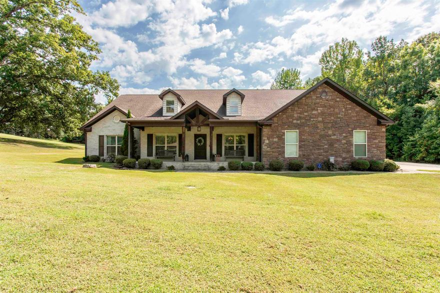 Spacious 6-Bedroom Home with Saltwater Pool & Private Pond in Bono!   Discover this stunning 6-bedroom, 4-bath, two-story home offering over 4,200 sq. ft. of living space in the desirable Winding Ridge subdivision. Set on 2 beautiful acres, this property has it all – comfort, space, and luxury.  This home is NOT in a flood zone. Can provide FEMA showing that.   Inside, you’ll find a welcoming layout featuring a cozy fireplace, 5 spacious bedrooms in the main house each with its own walk-in closet, along with an attached 1 bedroom apartment perfect for extended family or guests. The two-car garage and 25’x25’ shop provide excellent storage, hobby, or workspace options.  Step outside and enjoy your own backyard retreat: a sparkling 20’x40’ saltwater pool, a private pond, and a screened-in back porch perfect for relaxing or entertaining.  This home is designed for both everyday living and hosting, offering a rare combination of size, privacy, and amenities in a sought-after location.  Contact your favorite agent today to schedule to see this property before its too late!!