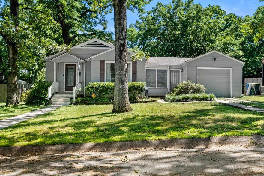 Located in Park Hill Subdivision, this 2 bedroom, 1 bath home is full of charm, character, and potential. Sitting on a nice level lot, the home offers original wood floors, a spacious living room, a large dining room, a one car garage, and a mudroom/sunroom area that connects the kitchen to the garage for added convenience. One of the bedrooms also features a walk-in closet, giving you extra storage that is not always easy to find in a home of this style. The roof is less than 10 years old, and the HVAC has been newly updated, so two important features are already in place. This property is being sold as-is, but the updates needed are mostly cosmetic, making it a great opportunity for someone who wants to bring their own style and vision to a home with solid features already there. The original details add warmth, while the layout gives you comfortable spaces that can be refreshed and personalized over time. With its level lot, garage, updated HVAC, wood floors, and established Park Hill location, this home has so much potential. A little vision and cosmetic updating could make this property shine again and turn it into a beautiful home with classic character.