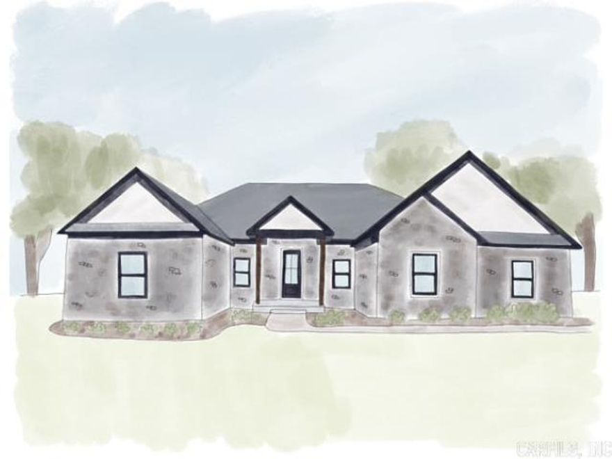 Welcome to your dream lake home retreat—new construction with premium materials and refined finishes, tucked inside an exclusive gated community! Located ~10 minutes from Shiloh Marina on Greers Ferry Lake, this 4 bed, 2 bath home offers 2,200 sq ft of stylish and functional living space. Enjoy custom cabinets, granite countertops, a double oven, and durable LVP flooring throughout. The spacious living area features an electric log fireplace, perfect for cozy evenings.  Step out back to a large covered patio with a gas hookup—ideal for grilling and entertaining. Energy-efficient upgrades include a gas tankless hot water heater, radiant barrier roof sheathing (keeping the attic ~30° cooler than standard roofing materials), and Class 3 impact shingles, which offer added durability during high winds & hail as well as insurance savings.  Set in a gated neighborhood with a private boat launch, this home combines comfort, quality, and lake living at its best! Schedule a showing soon & be the first to own this stunning home!  Note: first picture is an artist's rendering of the finished home based on design plans - the final product may differ