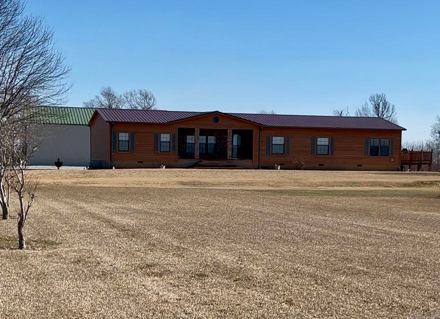This 4 Bedroom, 2 Bathroom home has 2,128 SqFt and sits 10.65 +/- Acres. Includes Large bedrooms with walk-in closets, Living room, and Kitchen. The perfect property for anyone looking to live in a county setting. The large shop has electric and plumbing. Call to set a showing today.
