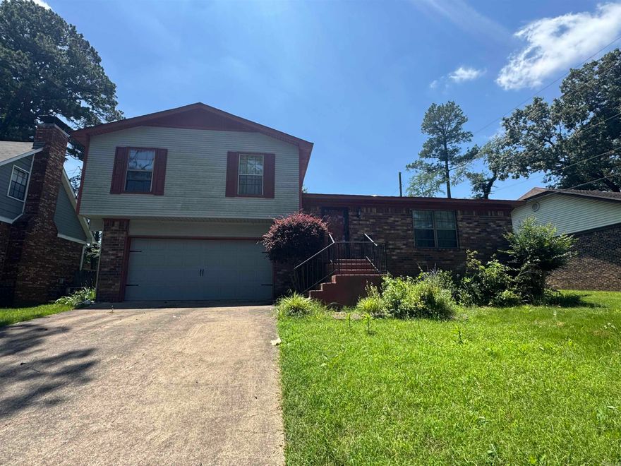 Opportunity awaits in this spacious 3-bedroom, 2-bath home located in an established neighborhood convenient to shopping, dining, schools, and major commuter routes. Offering over 1,400 square feet of living space, this home features a large living room with soaring wood plank ceilings, exposed beams, built-in shelving. The floor plan includes generously sized bedrooms, a primary suite with walk-in closet and private bath, a large dedicated laundry room, and a two-car garage. Outside, you'll find a screened porch overlooking the fenced backyard—perfect for enjoying your morning coffee or relaxing in the evenings. With some cosmetic updates this home offers solid space, character, and endless potential for buyers looking to personalize a property to their taste. Whether you're a homeowner searching for value or an investor looking for your next project, this is a chance to build equity and create something special. Sold as-is/where-is. Buyers should verify lot size and home square footage. No seller property disclosure.