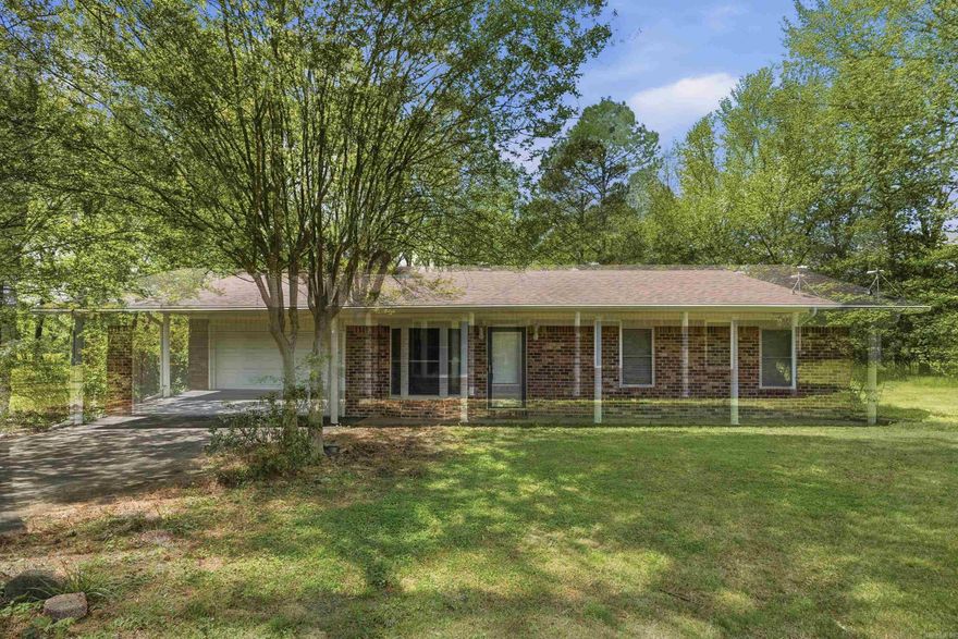 Country living right in Jacksonville/Hwy 107. This home has a cozy floorplan with natural lighting. 3 Bedrooms, 2 Bath are complimented by the real hardwood flooring and tile throughout. The sunroom over looks private 5 Acres with fishing pond. Oversized garage and 2 storage buildings provide ample space for work and play. Well maintained family home. Sold As Is. Don't miss out on this spectacular land & home!