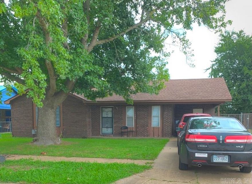 This brick home has three bedrooms and l.5 baths. There is a living room, kitchen with eat-in dining and appliances (range, venthood, dishwasher and refrigerator) & laundry closet. The home is all electric. Great investment property!    *Property currently is rented, so an appointment must be made to view. Currently rents for $550 per month.