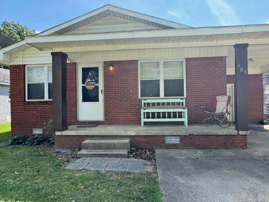 Affordable, adorable, and move-in ready! This charming three-bedroom, one-bathroom brick home is full of personality and packed with updates you have to see to believe. From the moment you pull up, you'll love the gorgeous wood columns that frame the front porch, adding a warm and welcoming touch.    Inside, you'll find fresh finishes and modern touches throughout  too many upgrades to list! Whether you're a first-time homebuyer, looking to downsize, or want a great investment opportunity, this home checks all the boxes.    Enjoy the convenience of a one-car carport, low maintenance brick exterior, and a price that's hard to beat. If you're on the hunt for a cozy, stylish home without breaking the bank, 709 Chestnut St. is the one!